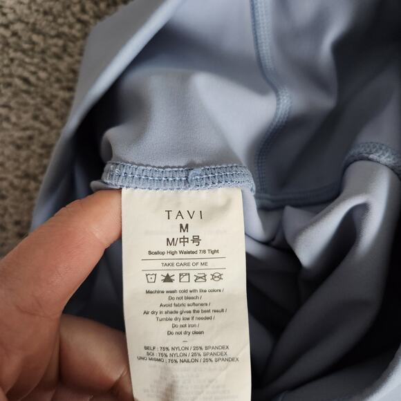 Light Blue High-Waisted Leggings - Picture 5 of 12